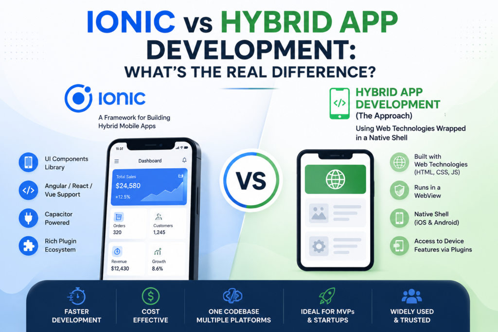 Ionic vs Hybrid App Development: What's the Real Difference?